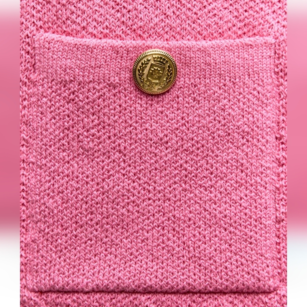 NWT...Zara pink round neck cardigan ✨️ - Picture 7 of 7